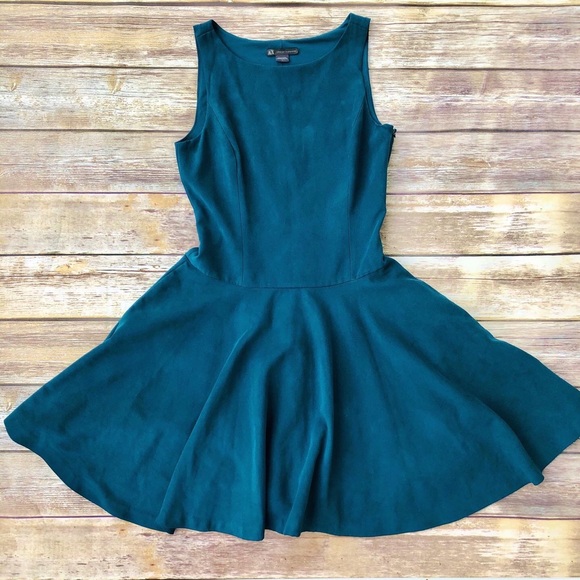 A/X Armani Exchange Dresses & Skirts - A/X Armani Exchange | Teal Velvet A-LINE Dress
